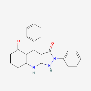 3-hydroxy-2,4-diphenyl-2,4,6,7,8,9-hexahydro-5H-pyrazolo[3,4-b]quinolin-5-one