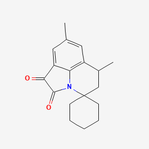 6',8'-Dimethyl-5',6'-dihydrospiro[cyclohexane-1,4'-pyrrolo[3,2,1-ij]quinoline]-1',2'-dione