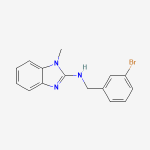 molecular formula C15H14BrN3 B11037606 N-(3-bromobenzyl)-1-methyl-1H-benzimidazol-2-amine 