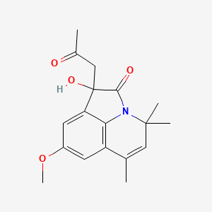 1-hydroxy-8-methoxy-4,4,6-trimethyl-1-(2-oxopropyl)-4H-pyrrolo[3,2,1-ij]quinolin-2(1H)-one