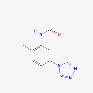 molecular formula C11H12N4O B11037692 N-[2-methyl-5-(4H-1,2,4-triazol-4-yl)phenyl]acetamide 