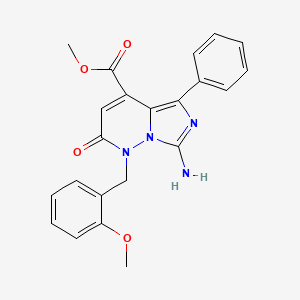 Methyl 7-amino-1-(2-methoxybenzyl)-2-oxo-5-phenyl-1,2-dihydroimidazo[1,5-b]pyridazine-4-carboxylate