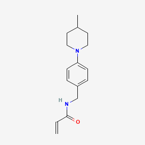 molecular formula C16H22N2O B11037753 N-(4-(4-Methylpiperidin-1-yl)benzyl)acrylamide 