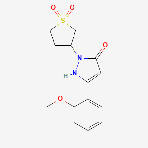 1-(1,1-dioxidotetrahydrothiophen-3-yl)-3-(2-methoxyphenyl)-1H-pyrazol-5-ol