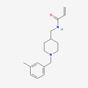 molecular formula C17H24N2O B11037792 N-((1-(3-Methylbenzyl)piperidin-4-yl)methyl)acrylamide 