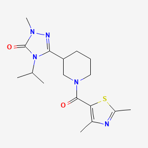 3-(1-(2,4-dimethylthiazole-5-carbonyl)piperidin-3-yl)-4-isopropyl-1-methyl-1H-1,2,4-triazol-5(4H)-one