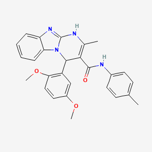 4-(2,5-dimethoxyphenyl)-2-methyl-N-(4-methylphenyl)-1,4-dihydropyrimido[1,2-a]benzimidazole-3-carboxamide