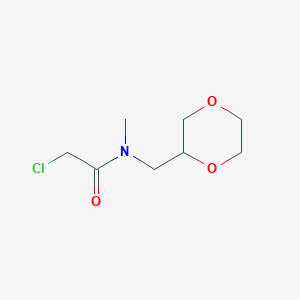 2-Chloro-N-[(14-dioxan-2-YL)methyl]-N-methylacetamide