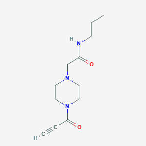 molecular formula C12H19N3O2 B11037973 2-(4-Propioloylpiperazin-1-yl)-N-propylacetamide 