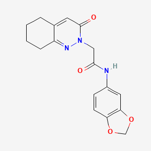 N-(1,3-benzodioxol-5-yl)-2-(3-oxo-5,6,7,8-tetrahydrocinnolin-2(3H)-yl)acetamide