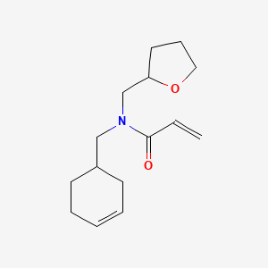 molecular formula C15H23NO2 B11038022 N-(3-Cyclohexenylmethyl)-N-(tetrahydro-2-furanylmethyl)acrylamide 