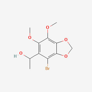 1-(4-Bromo-6,7-dimethoxy-1,3-benzodioxol-5-yl)ethanol