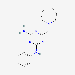 6-Azepan-1-ylmethyl-N-phenyl-[1,3,5]triazine-2,4-diamine