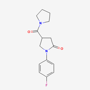 1-(4-Fluorophenyl)-4-(pyrrolidinylcarbonyl)pyrrolidin-2-one