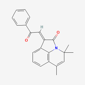 4,4,6-Trimethyl-1-[(E)-2-oxo-2-phenylethylidene]-4H-pyrrolo[3,2,1-IJ]quinolin-2(1H)-one