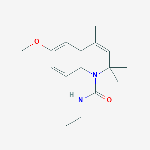 molecular formula C16H22N2O2 B11038205 N-ethyl-6-methoxy-2,2,4-trimethylquinoline-1(2H)-carboxamide 