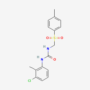 N-(3-chloro-2-methylphenyl)-N'-{[(4-methylphenyl)sulfonyl]methyl}urea