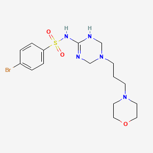 4-bromo-N-{5-[3-(morpholin-4-yl)propyl]-1,4,5,6-tetrahydro-1,3,5-triazin-2-yl}benzenesulfonamide