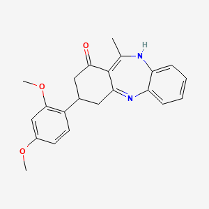 3-(2,4-dimethoxyphenyl)-11-methyl-2,3,4,5-tetrahydro-1H-dibenzo[b,e][1,4]diazepin-1-one