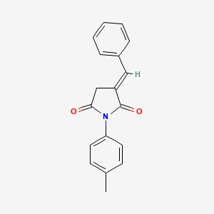 (3E)-3-benzylidene-1-(4-methylphenyl)pyrrolidine-2,5-dione