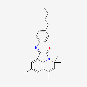 (1E)-1-[(4-butylphenyl)imino]-4,4,6,8-tetramethyl-4H-pyrrolo[3,2,1-ij]quinolin-2(1H)-one