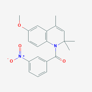 (6-methoxy-2,2,4-trimethylquinolin-1(2H)-yl)(3-nitrophenyl)methanone