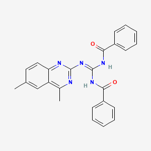 N-{(Z)-[(4,6-dimethylquinazolin-2-yl)amino][(phenylcarbonyl)amino]methylidene}benzamide