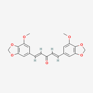 (1E,4E)-1,5-bis(7-methoxy-1,3-benzodioxol-5-yl)penta-1,4-dien-3-one