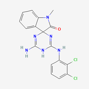 4'-amino-6'-[(2,3-dichlorophenyl)amino]-1-methyl-5'H-spiro[indole-3,2'-[1,3,5]triazin]-2(1H)-one