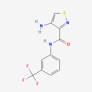 4-amino-N-[3-(trifluoromethyl)phenyl]-1,2-thiazole-3-carboxamide