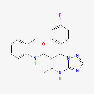 7-(4-fluorophenyl)-5-methyl-N-(2-methylphenyl)-4,7-dihydro[1,2,4]triazolo[1,5-a]pyrimidine-6-carboxamide