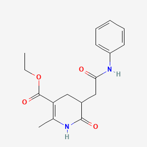 Ethyl 2-methyl-6-oxo-5-[2-oxo-2-(phenylamino)ethyl]-1,4,5,6-tetrahydropyridine-3-carboxylate