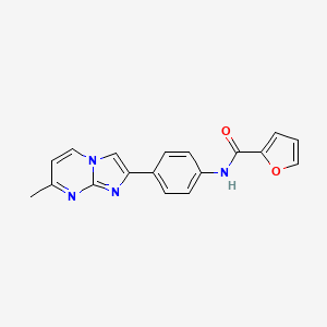 N-(4-(7-methylimidazo[1,2-a]pyrimidin-2-yl)phenyl)furan-2-carboxamide