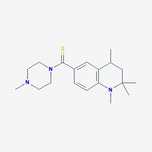 (4-Methylpiperazin-1-yl)(1,2,2,4-tetramethyl-1,2,3,4-tetrahydroquinolin-6-yl)methanethione