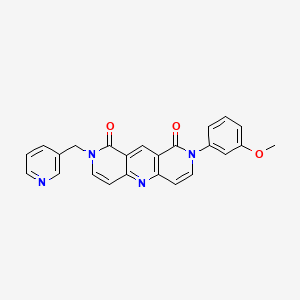 2-(3-methoxyphenyl)-8-(3-pyridylmethyl)pyrido[4,3-b][1,6]naphthyridine-1,9(2H,8H)-dione