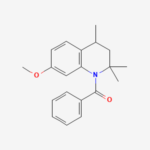 (7-methoxy-2,2,4-trimethyl-3,4-dihydroquinolin-1(2H)-yl)(phenyl)methanone