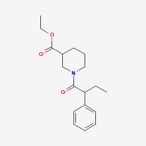 molecular formula C18H25NO3 B11038674 Ethyl 1-(2-phenylbutanoyl)piperidine-3-carboxylate 