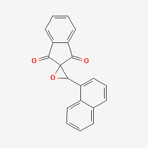 3'-(Naphthalen-1-yl)spiro[indene-2,2'-oxirane]-1,3-dione