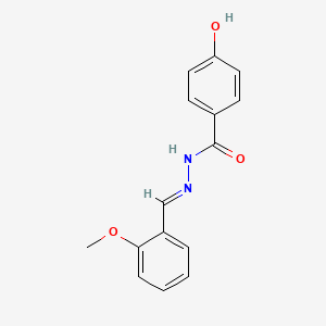 molecular formula C15H14N2O3 B11038684 4-Hydroxy-N'-(2-methoxybenzylidene)benzohydrazide CAS No. 303063-93-6