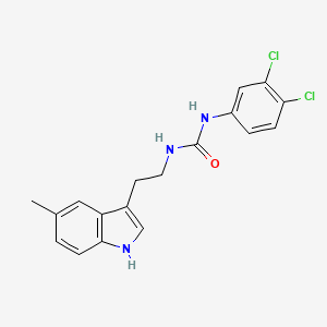 molecular formula C18H17Cl2N3O B11038695 1-(3,4-dichlorophenyl)-3-[2-(5-methyl-1H-indol-3-yl)ethyl]urea 