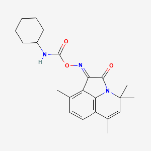 (1E)-1-{[(cyclohexylcarbamoyl)oxy]imino}-4,4,6,9-tetramethyl-4H-pyrrolo[3,2,1-ij]quinolin-2(1H)-one