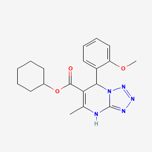 Cyclohexyl 7-(2-methoxyphenyl)-5-methyl-4,7-dihydrotetrazolo[1,5-a]pyrimidine-6-carboxylate