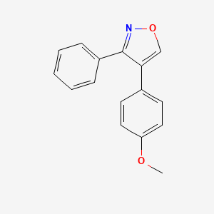 molecular formula C16H13NO2 B11038767 4-(4-Methoxyphenyl)-3-phenylisoxazole 