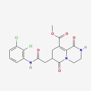 methyl 7-{2-[(2,3-dichlorophenyl)amino]-2-oxoethyl}-1,6-dioxo-1,3,4,6,7,8-hexahydro-2H-pyrido[1,2-a]pyrazine-9-carboxylate