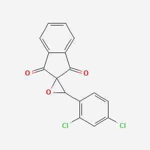 molecular formula C16H8Cl2O3 B11038865 3'-(2,4-Dichlorophenyl)spiro[indene-2,2'-oxirane]-1,3-dione 