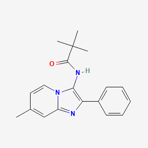 2,2-Dimethyl-N-{7-methyl-2-phenylimidazo[1,2-A]pyridin-3-YL}propanamide