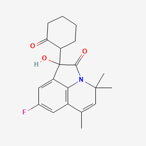 8-fluoro-1-hydroxy-4,4,6-trimethyl-1-(2-oxocyclohexyl)-4H-pyrrolo[3,2,1-ij]quinolin-2(1H)-one