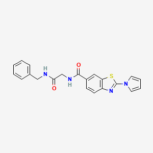 N-[2-(benzylamino)-2-oxoethyl]-2-(1H-pyrrol-1-yl)-1,3-benzothiazole-6-carboxamide