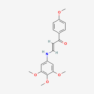 (2E)-1-(4-methoxyphenyl)-3-[(3,4,5-trimethoxyphenyl)amino]prop-2-en-1-one