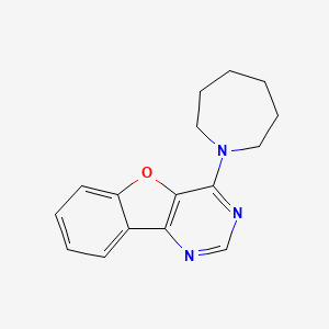 molecular formula C16H17N3O B11038976 4-(Azepan-1-yl)[1]benzofuro[3,2-d]pyrimidine 